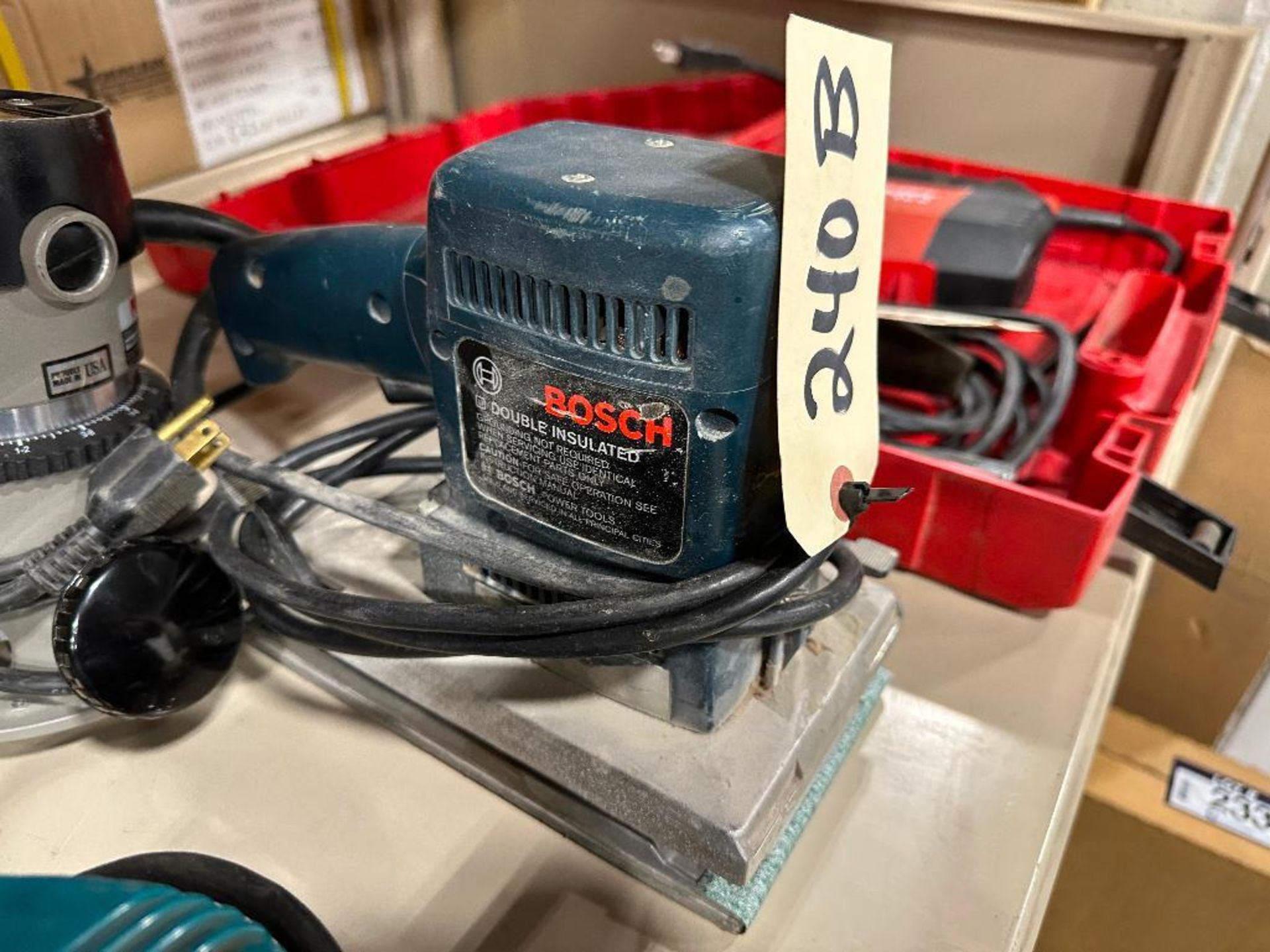 Lot of (1) Makita Sander, (1) Bosch 1290 Sander and (1) Porter Cable 1001 Router - Image 3 of 4