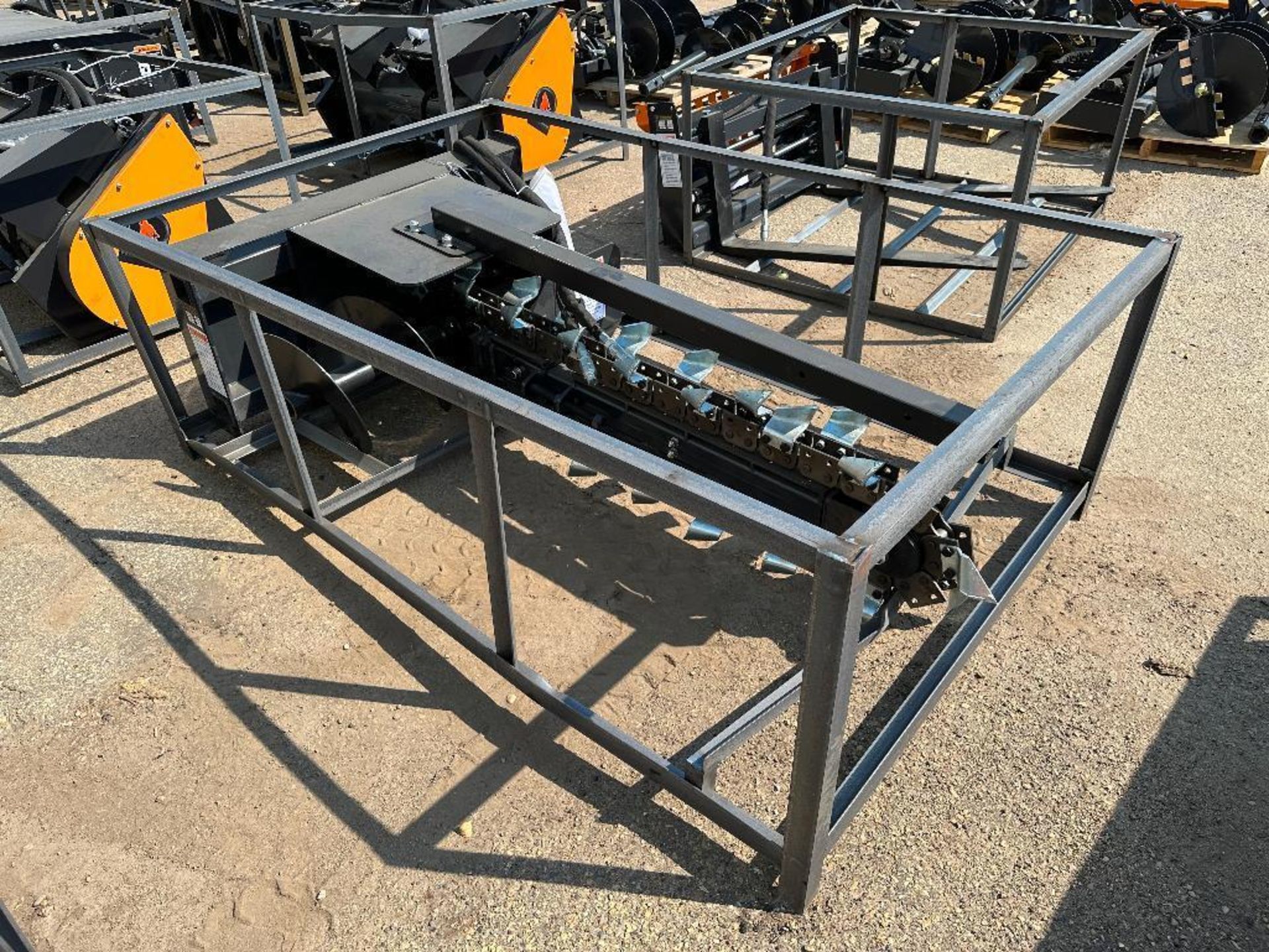 New 2023 Wolverine TCR-12-48H 48" Trencher Skid Steer Attachment - Image 2 of 3