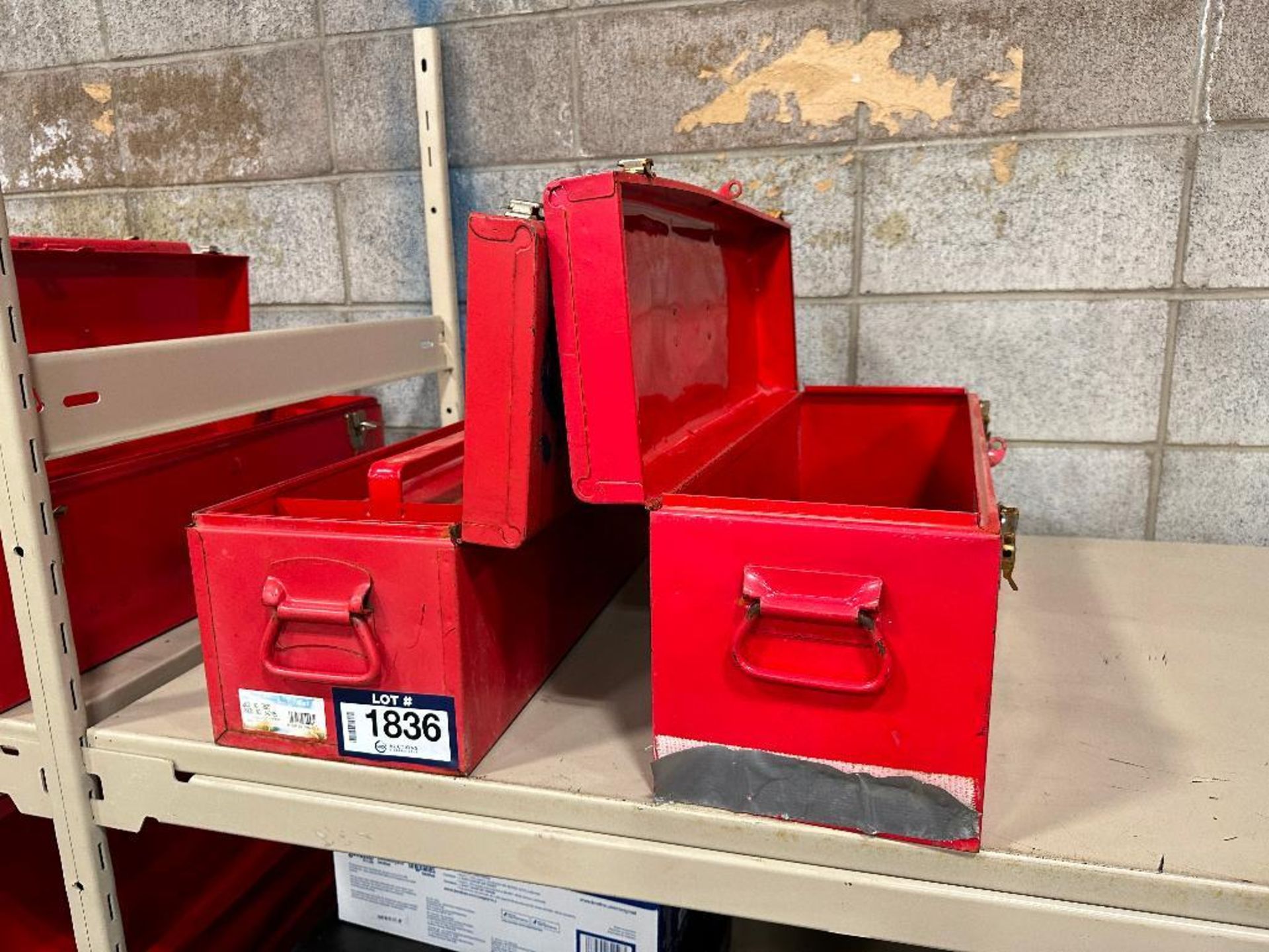 Lot of (2) Asst. Metal Tool Boxes - Image 2 of 2