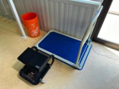 Mobile Warehouse Cart with Uline Rolling Tool Seat