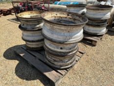 Pallet of (6) Asst. Truck Rims