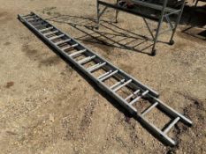 32’ Aluminum Extension Ladder (Broken Rung)