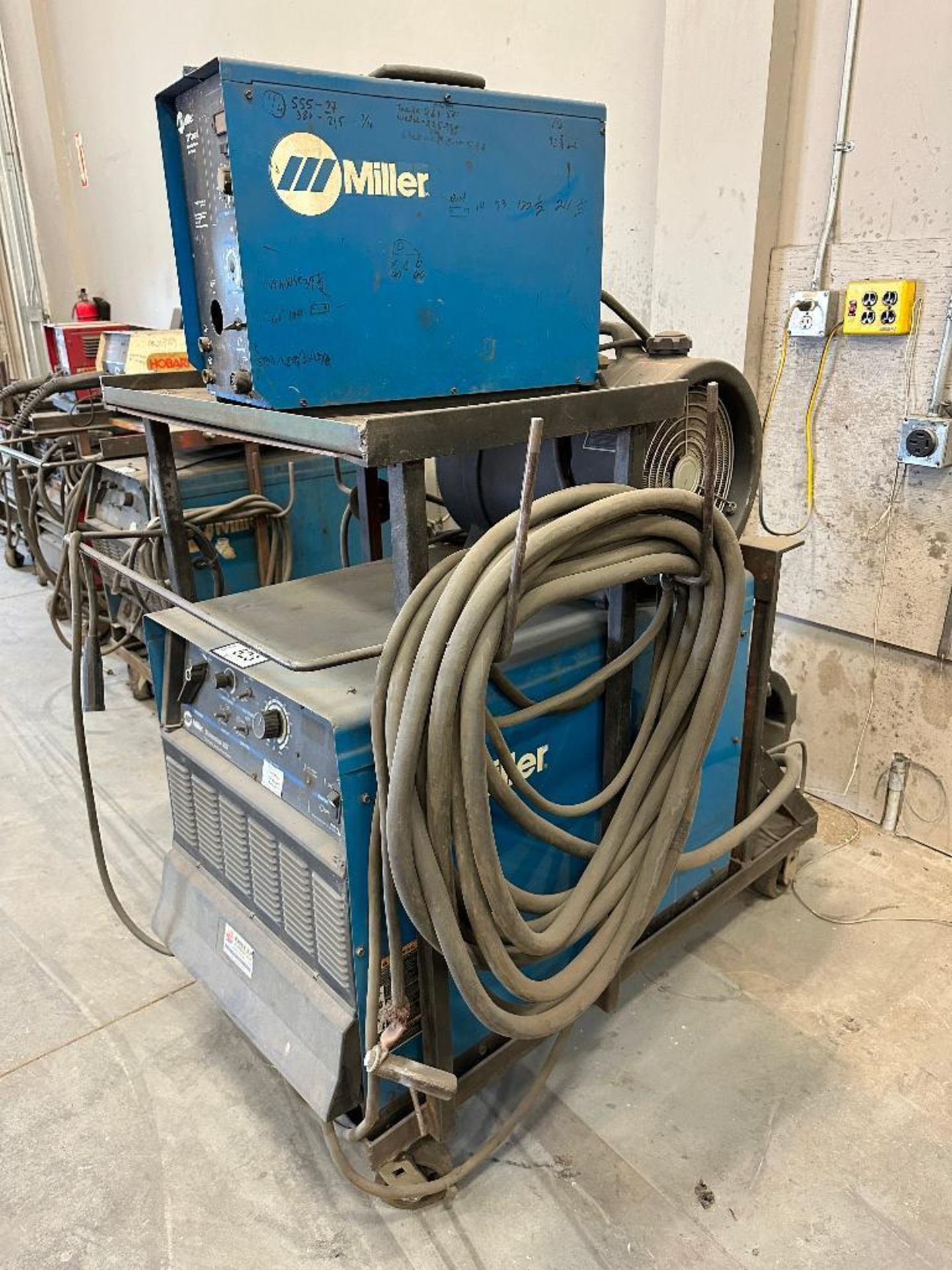 Lot of Miller Dimension 452 Welder, Miller XR Control Extended Reach Wire Feeder, (2) Miller Coolmat - Image 2 of 10