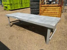 7’ X 29” X 25” Steel Table