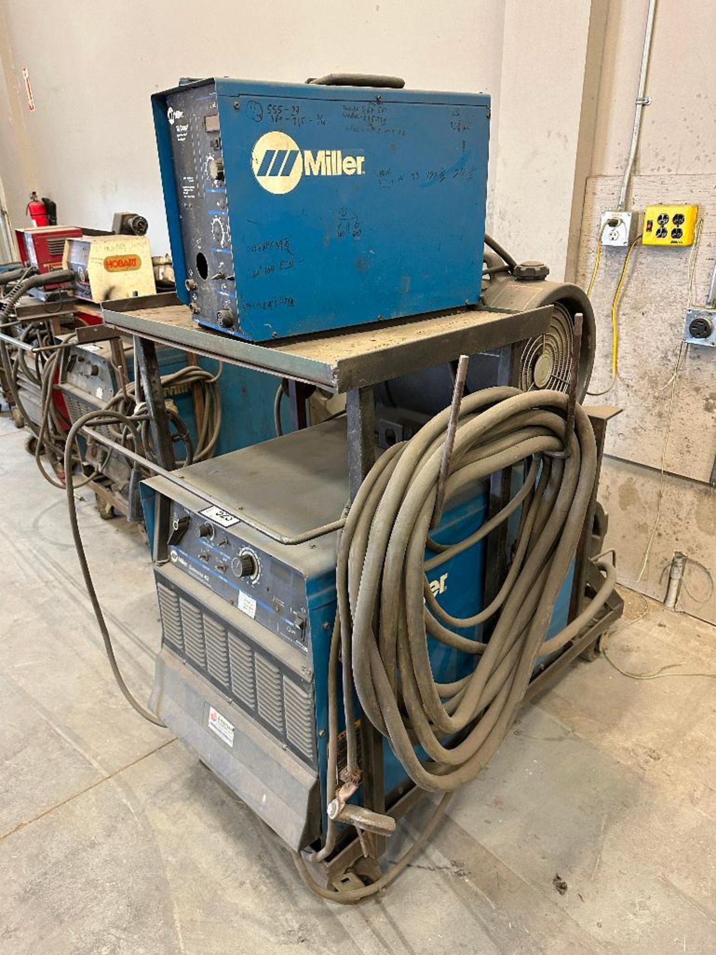 Lot of Miller Dimension 452 Welder, Miller XR Control Extended Reach Wire Feeder, (2) Miller Coolmat - Image 4 of 10