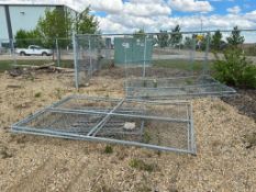 Lot of (3) 6’ X 10’ Chainlink Fence Panel and (1) 70” X 46” Chainlink Fence Panel