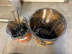 Lot of (2) Barrels of Asst. Mudflap Hangers