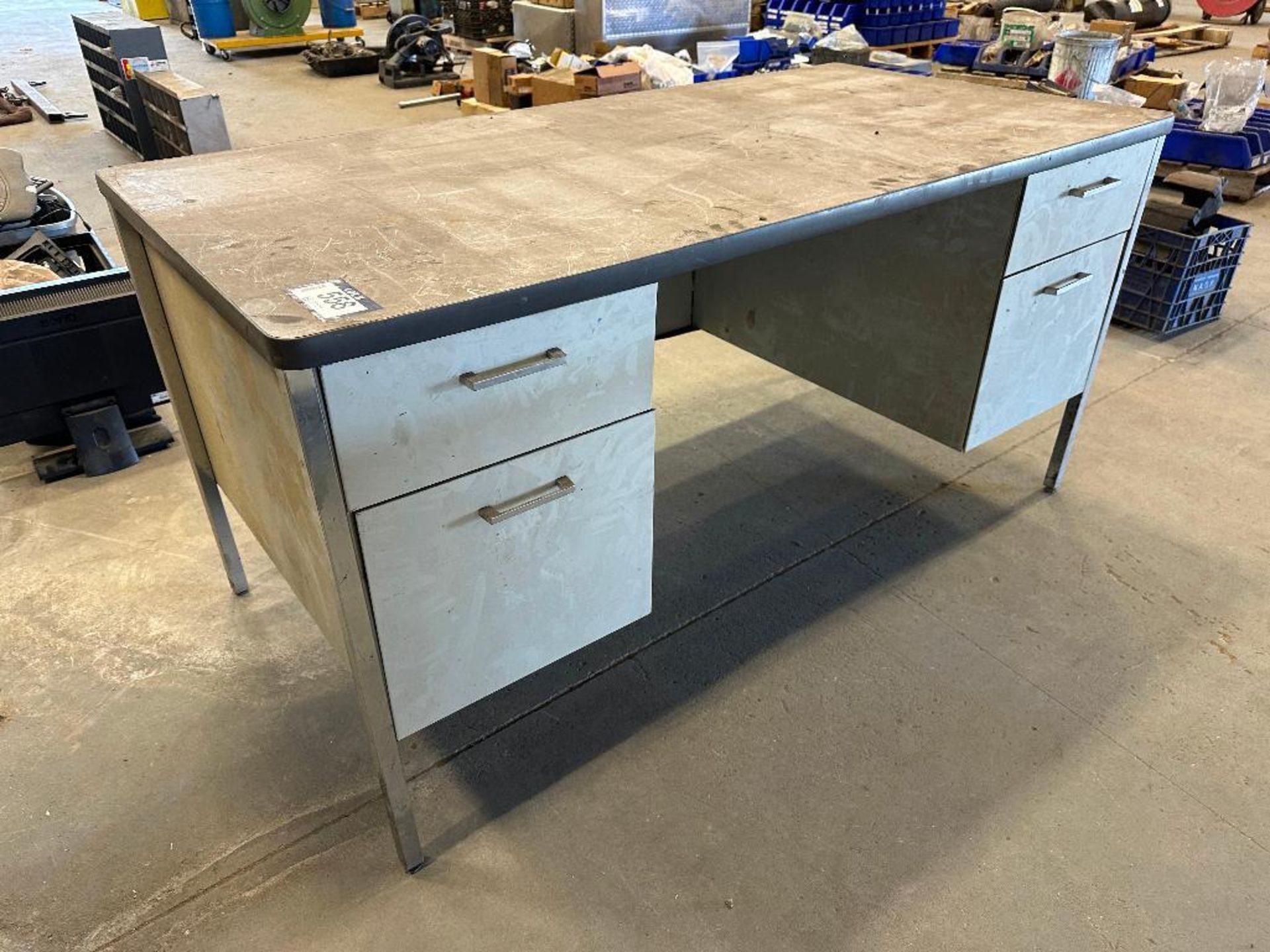 Lot of (2) Asst. Metal Desks