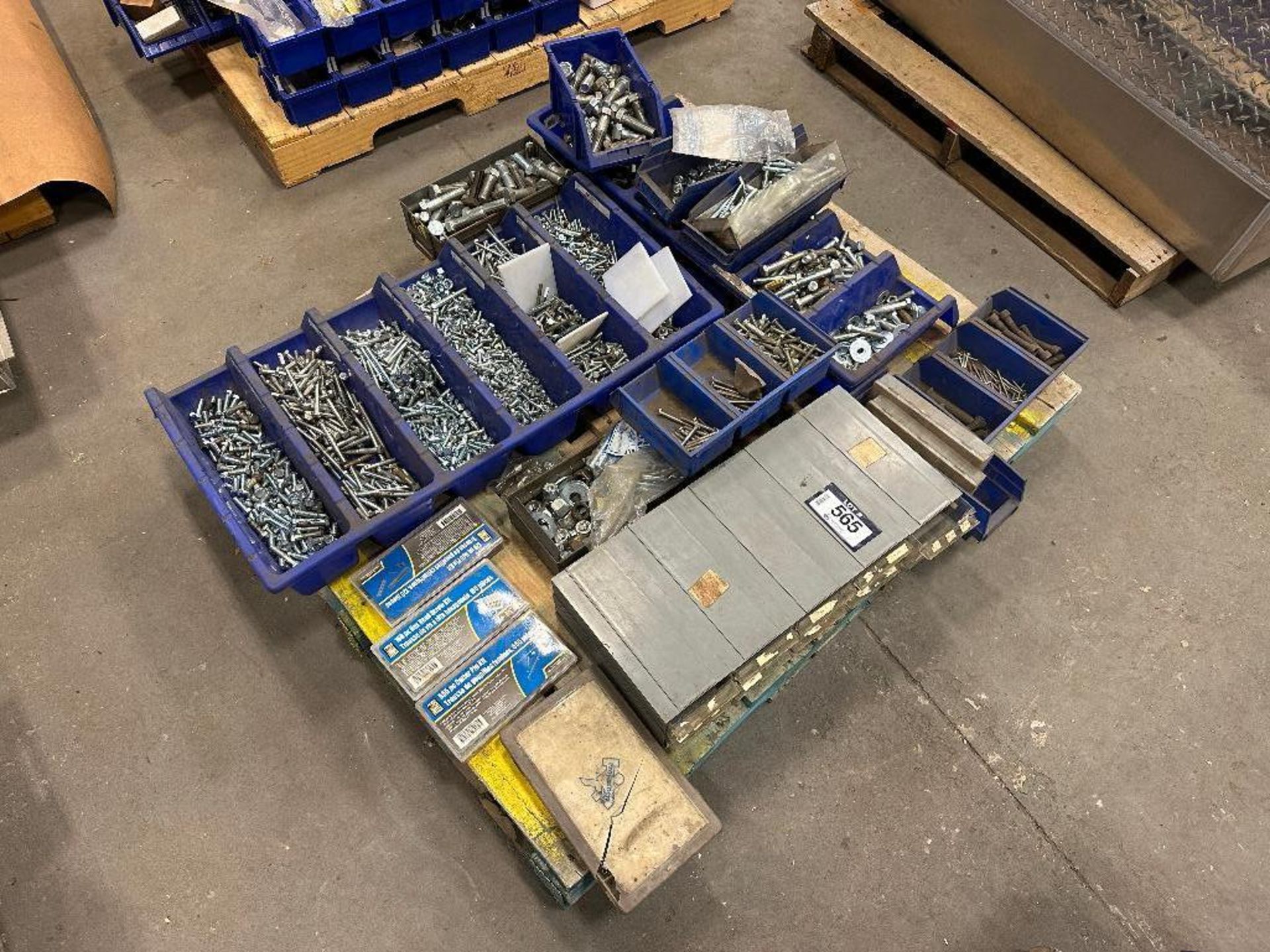 Pallet of Asst. Fasteners including Bolts, Nuts, etc.