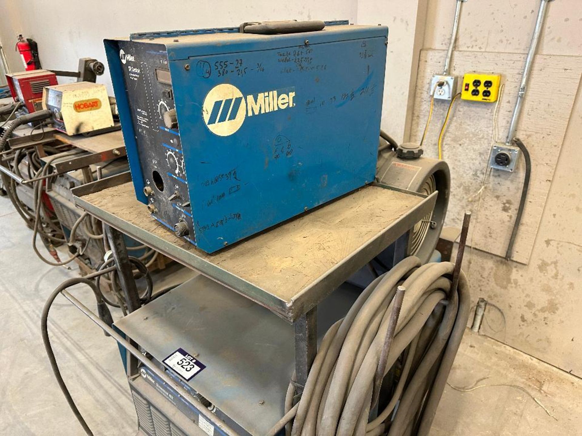 Lot of Miller Dimension 452 Welder, Miller XR Control Extended Reach Wire Feeder, (2) Miller Coolmat - Image 9 of 10