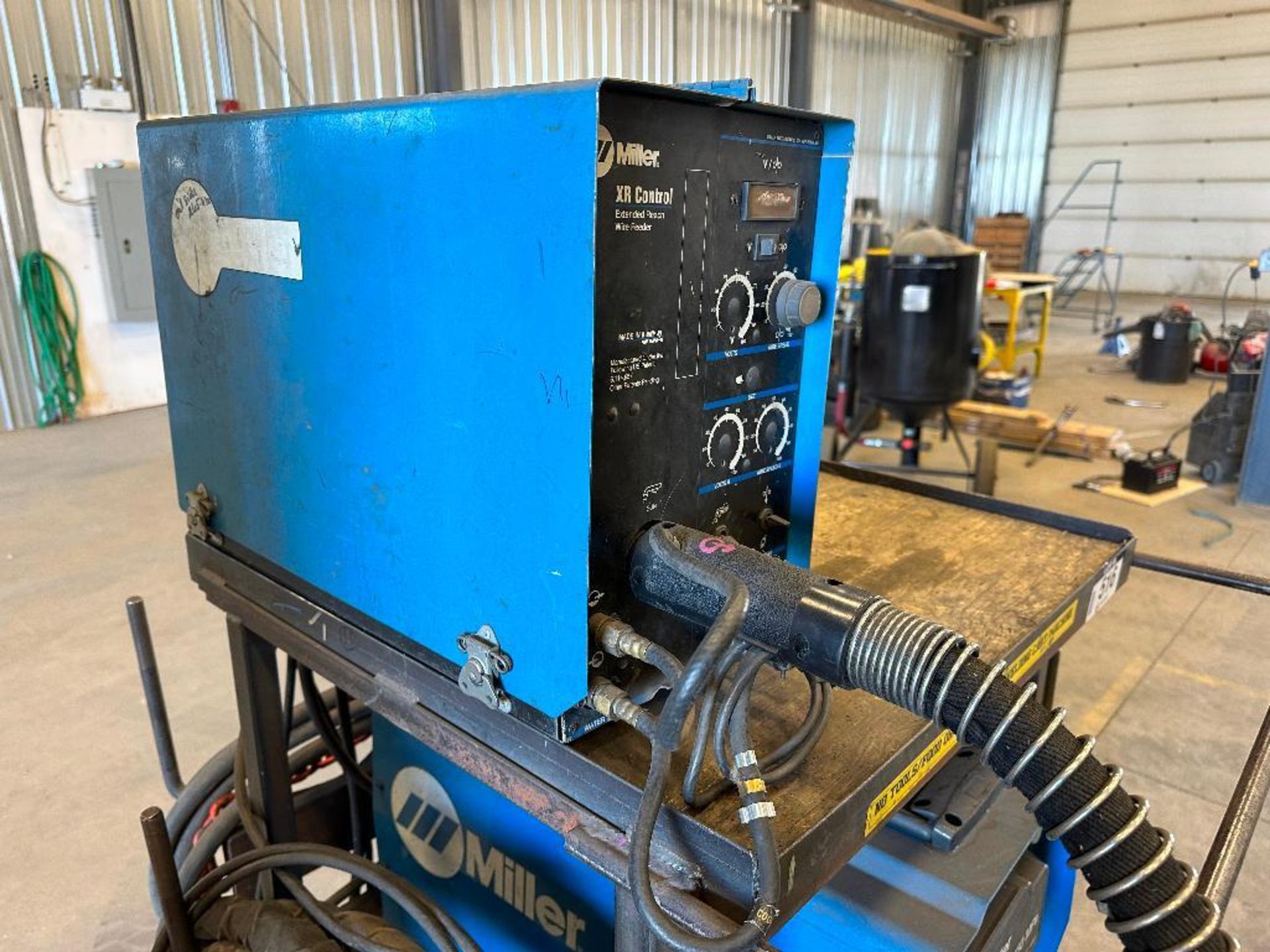 Lot of Miller Invision 450 MPa Welder, Miller XR Control Extended Reach Wire Feeder, Miller Pistol, - Image 8 of 13