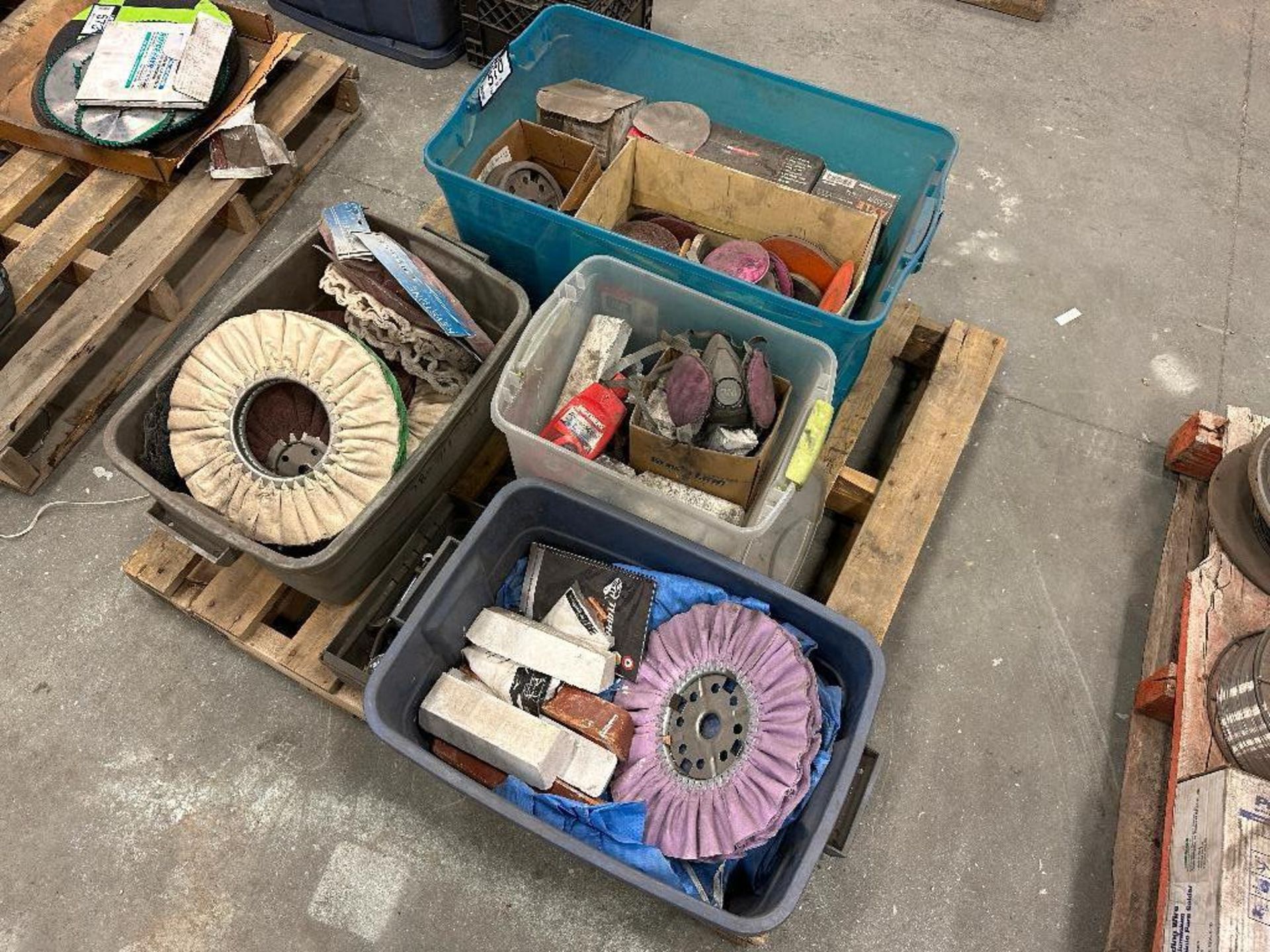 Pallet of Asst. Masks, Googles, Buffing Wheels, etc. - Image 2 of 5