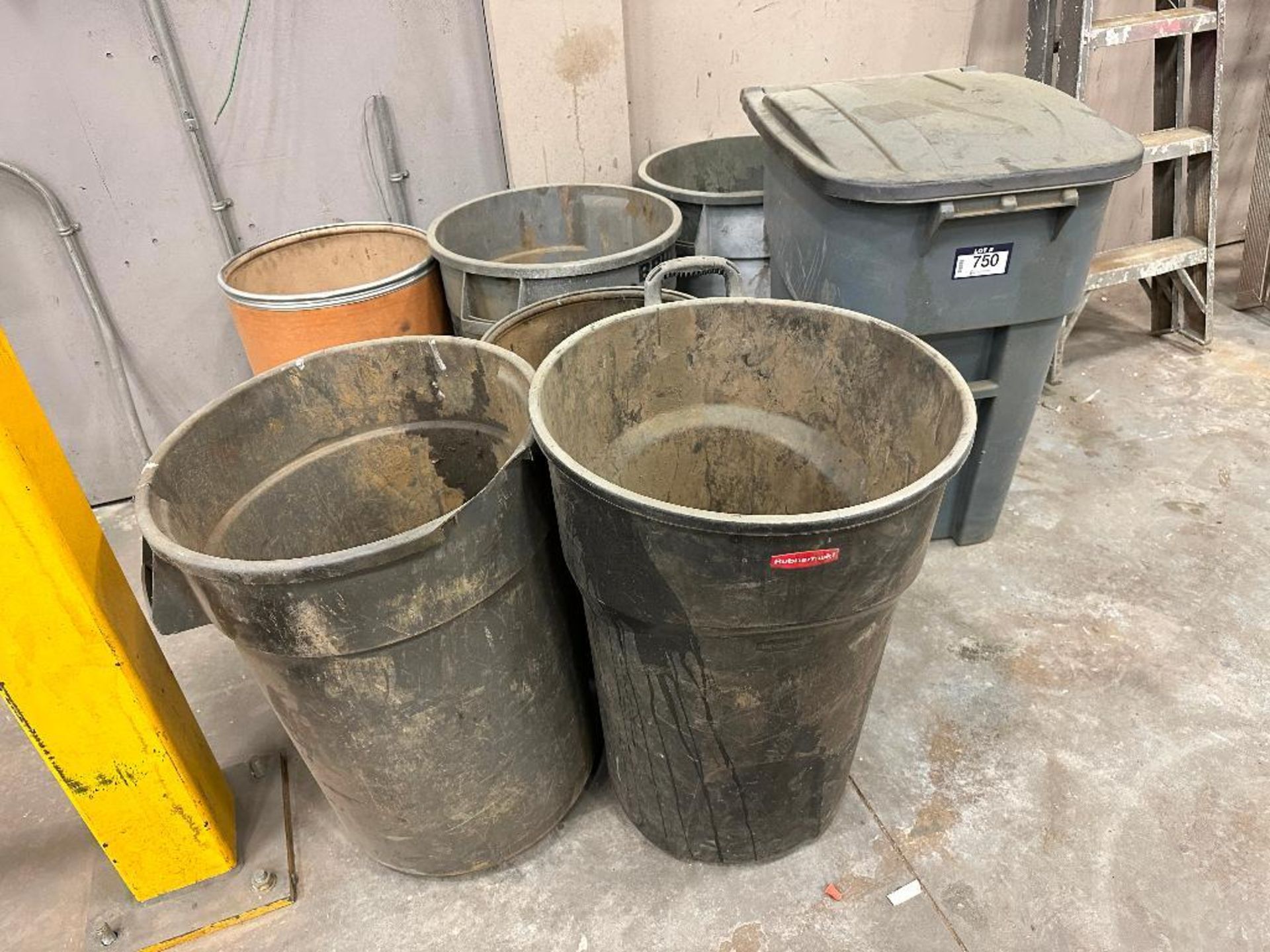 Lot of (7) Asst. Waste Bins