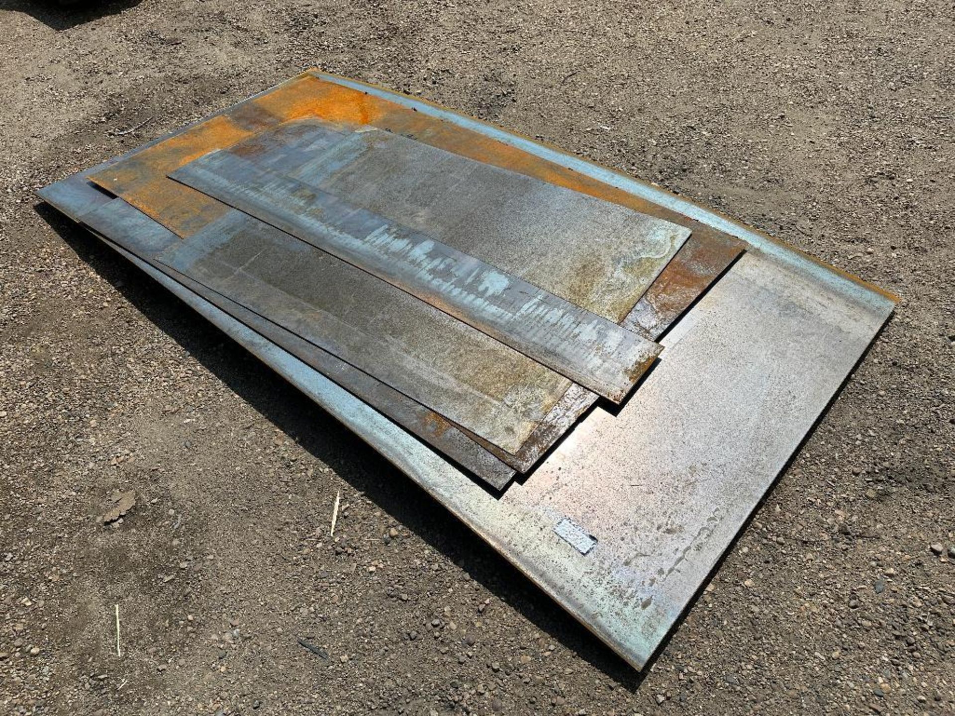 Lot of Asst. Plate Steel including (2) 5’x10’ Sheets and Asst. Cut-Offs - Image 2 of 3