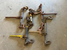 Lot of (5) Asst. Ratcheting Chain Boomers