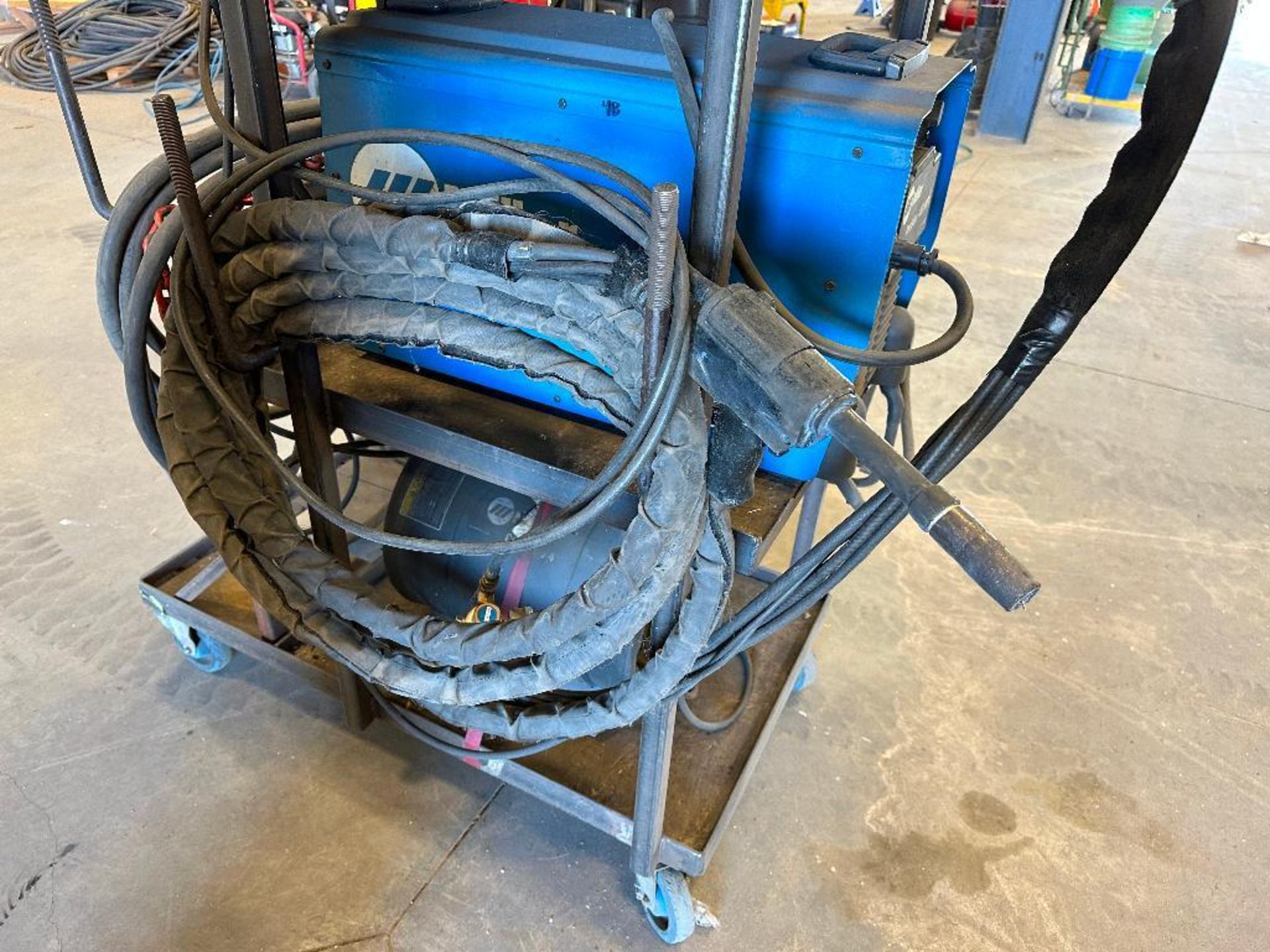 Lot of Miller Invision 450 MPa Welder, Miller XR Control Extended Reach Wire Feeder, Miller Pistol, - Image 10 of 13