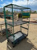 51” X 30” X 79” Mobile Cage Shelf