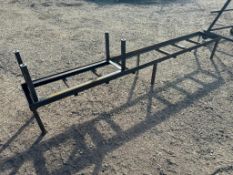 Lot of (1) 9’ X 14” X 14” Steel Frame and (1) 34-1/2” X 12-1/2” X 14” Steel Frame