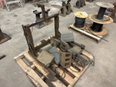 Pallet of Asst. Wheel Chocks, Wheel Jack, etc.