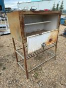 44” X 22” X 57” Steel Storage Box on Stand (Door Does Not Close)