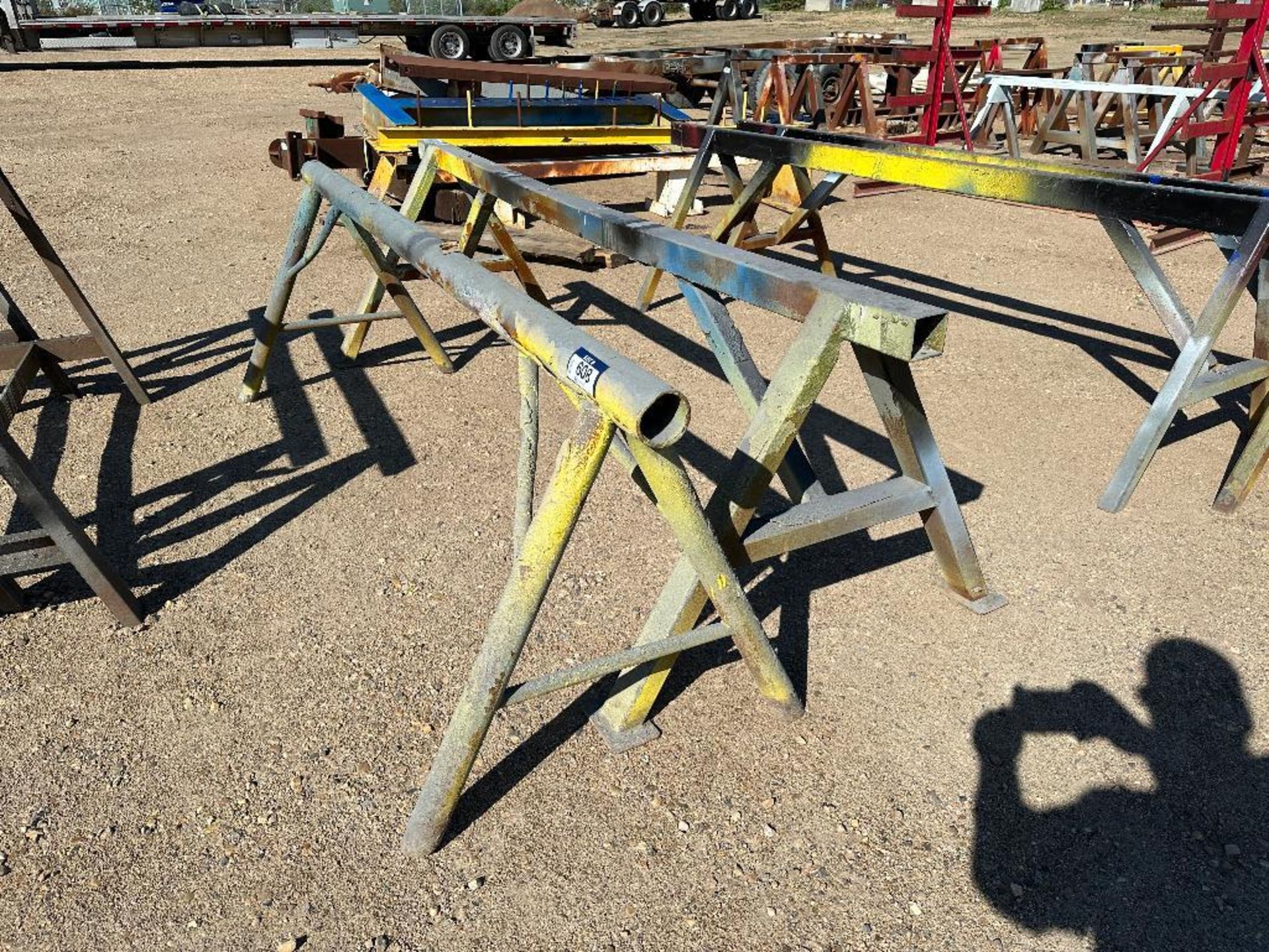 Lot of (1) 98” Pipe Stand and (1) 108” Pipe Stand - Image 2 of 2