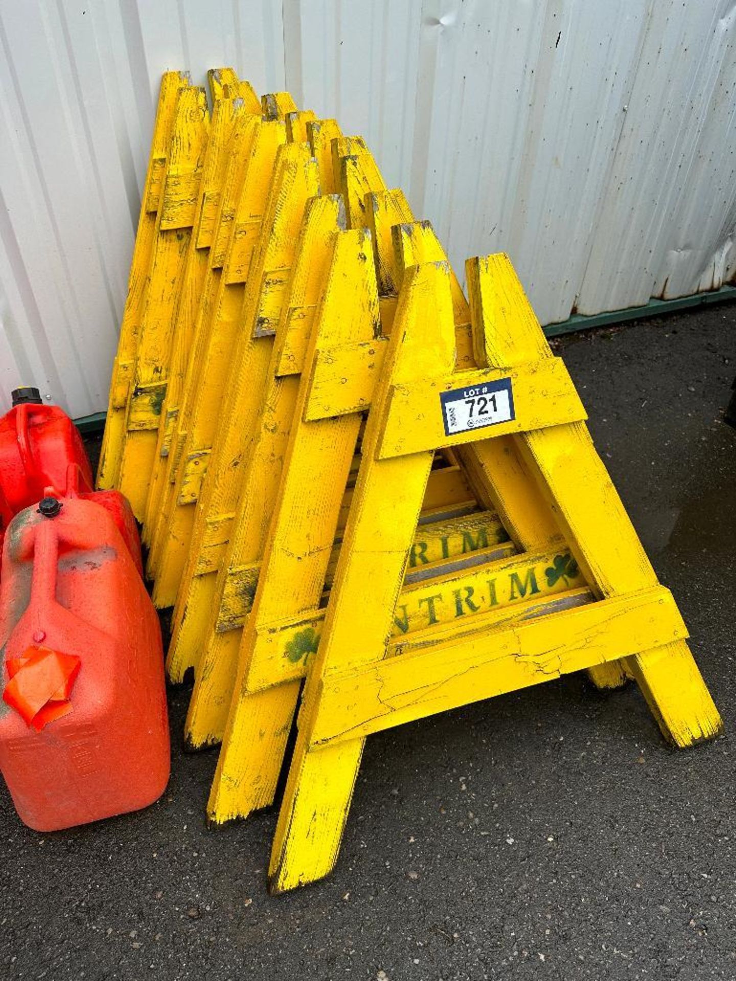 Lot of (10) Barricade Stands - Image 2 of 2