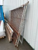 Lot of (4) Panels of Temporary Construction Fence