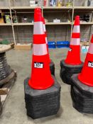 Lot of (10) 30" Reflective Traffic Cones