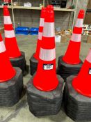 Lot of (10) 30" Reflective Traffic Cones