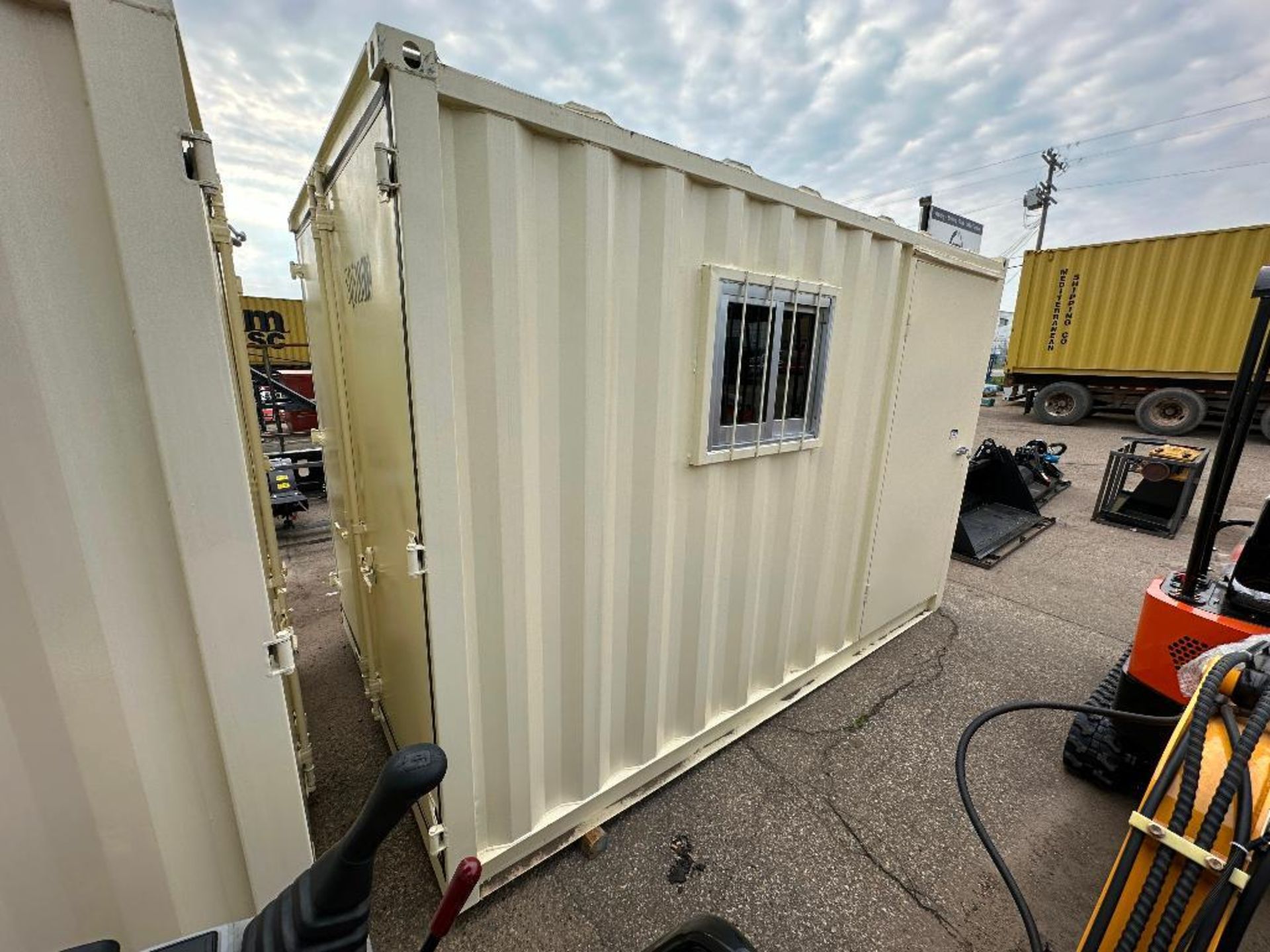 86" X 141" X 93-1/2" Container w/ Man-Door, Window, etc. - Image 3 of 8