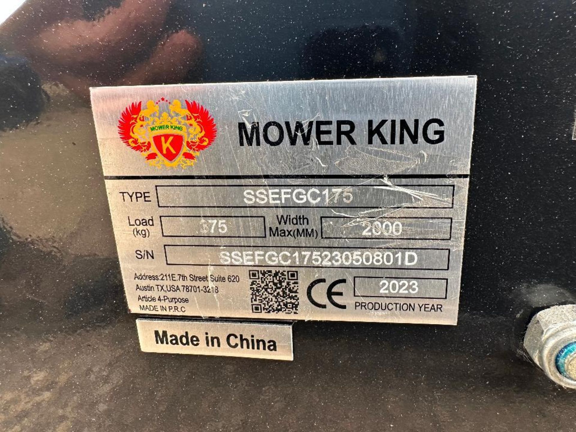 2023 Mower King SSEFGC175 72" Hydraulic Skid Steer Mulcher - Image 6 of 6