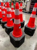 Lot of (10) 30" Reflective Traffic Cones