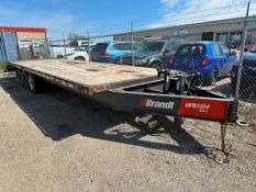 2017 Brandt UPR1124 Tri/A Equipment Trailer VIN: 2BYUP3GB8HR000220 c/w Beavertails and Ramps