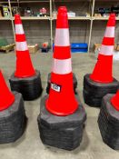 Lot of (10) 30" Reflective Traffic Cones