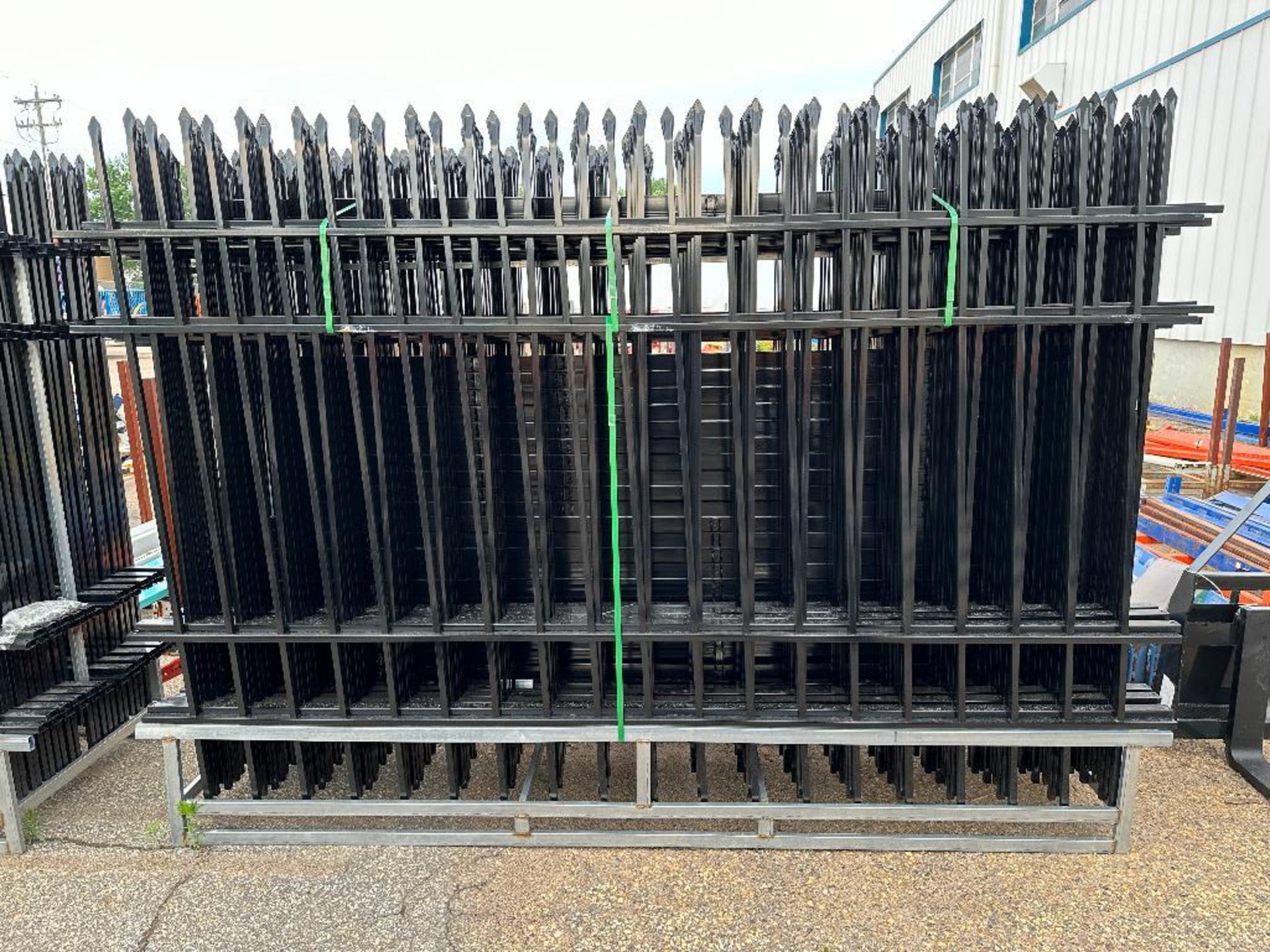 Lot of (22) 10' X 7' Wrought Iron Fence Panels - Image 3 of 5