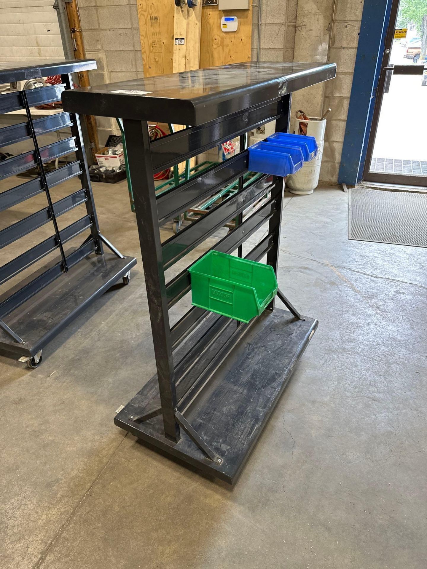 Mobile Parts Bin Shelf