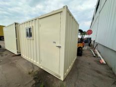 86" X 141" X 93-1/2" Container w/ Man-Door, Window, etc.