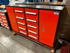 77" X 20" X 44" Tool Bench Cabinet w/ Drawers