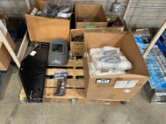 Pallet of Asst. Welding Helmet, Belts, Adjustable Head Bands, etc.