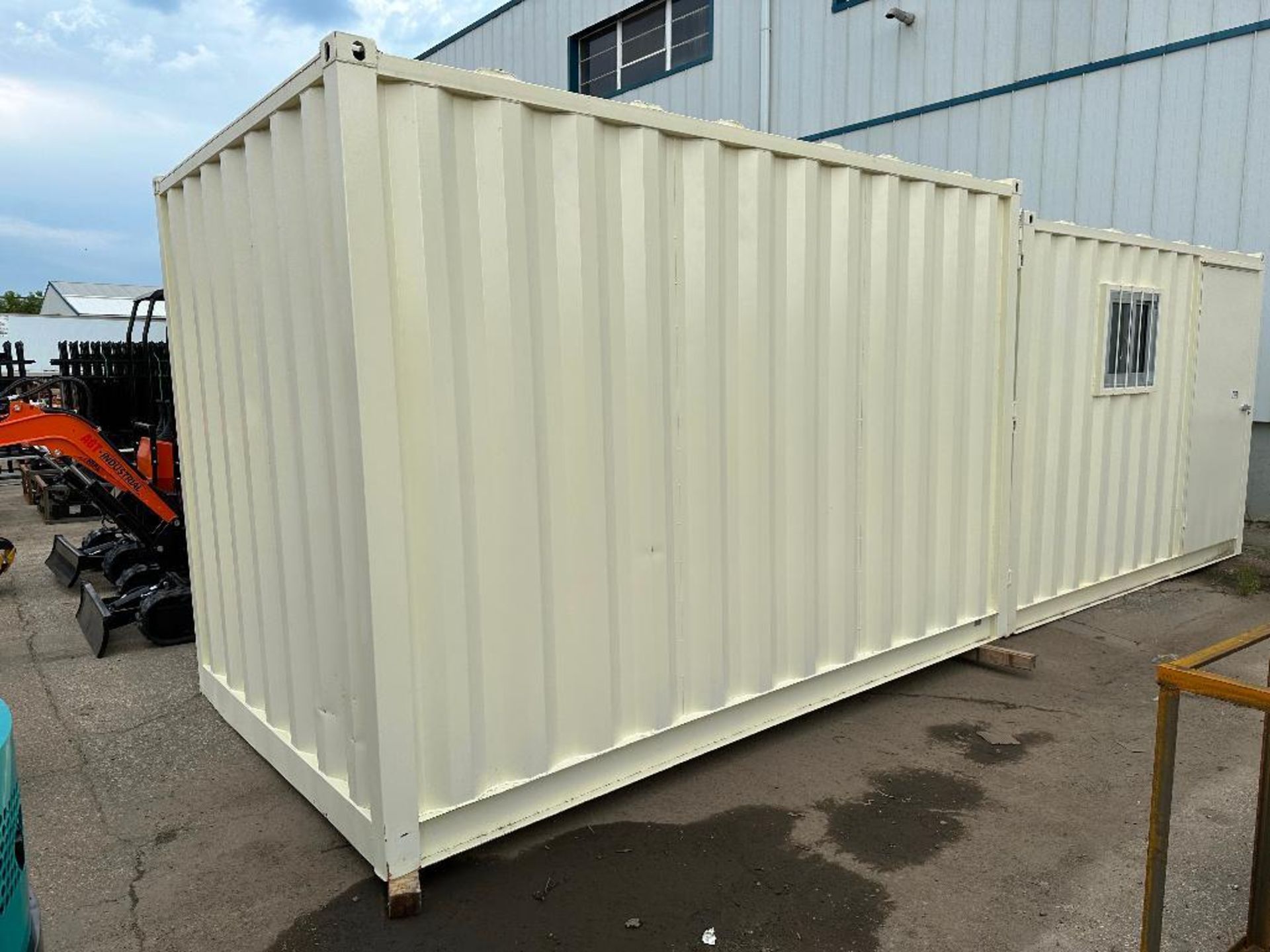 86" X 141" X 93-1/2" Container w/ Man-Door, Window, etc. - Image 2 of 8