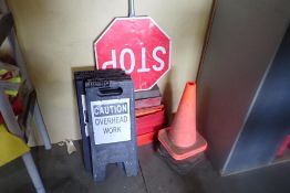 Lot of Pylons, Triangles and Construction Signs, etc.