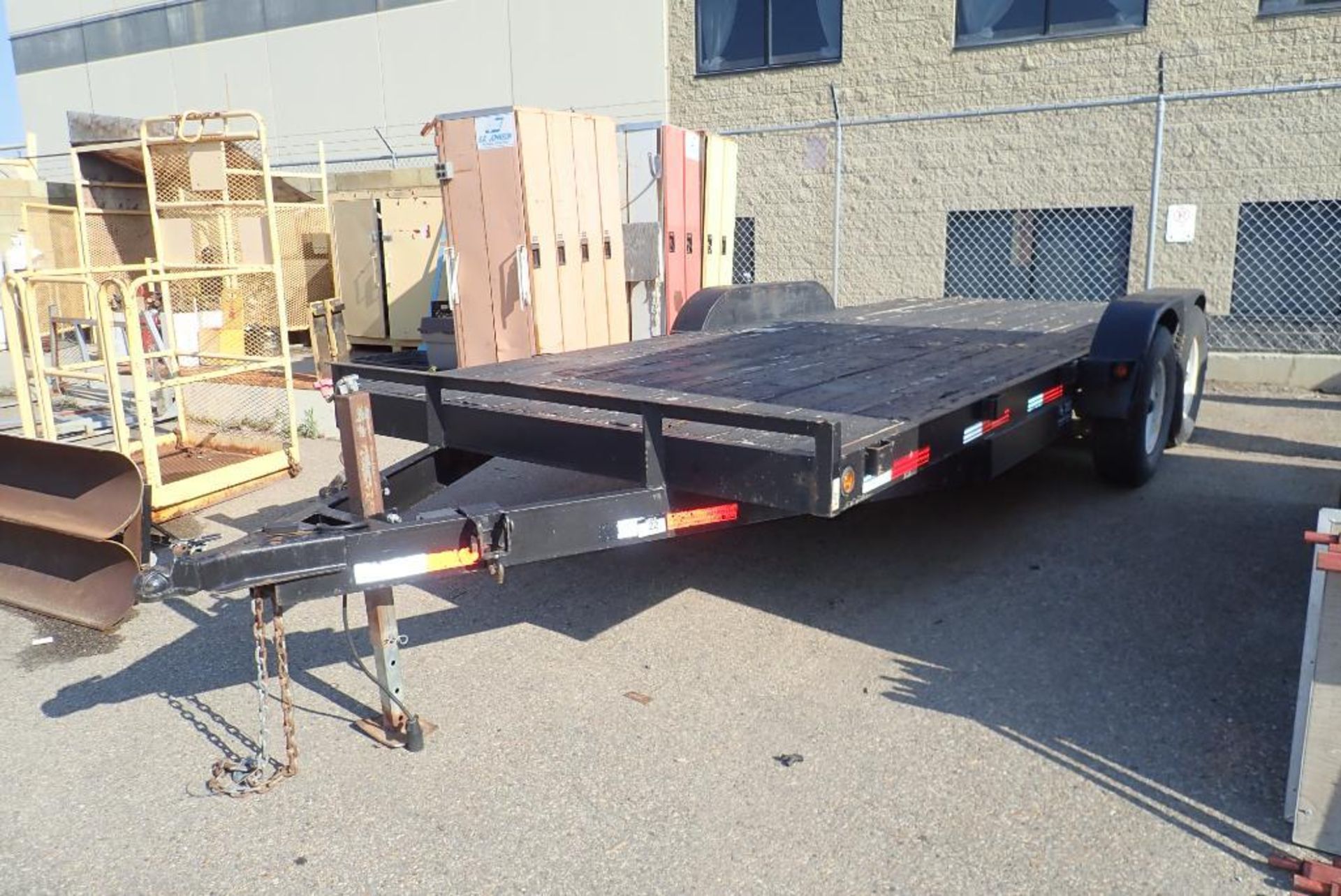 Tandem Axle 18' Flat Deck Trailer, VIN- NVSN.