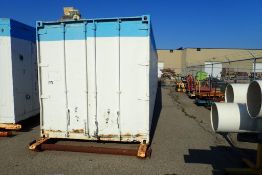 40' Skidded Sea Container w/Metal Shelving.