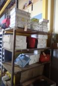 Lot of Metal Rack and Approx. (24) First Aid Kits, First Aid Blankets, etc.