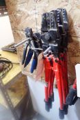Lot of (3) 24" Crimpers and (3) Pex Crimping Tools.