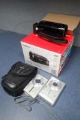 Lot of (2) Olympus Digital Cameras, Canon Vixia HF R700 Optical Image Stabilizer and Camera Bag.