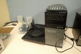 Lot of Dell OptiPlex 9020 Desktop Computer, Monitor and Keyboard- NO POWERCORD.
