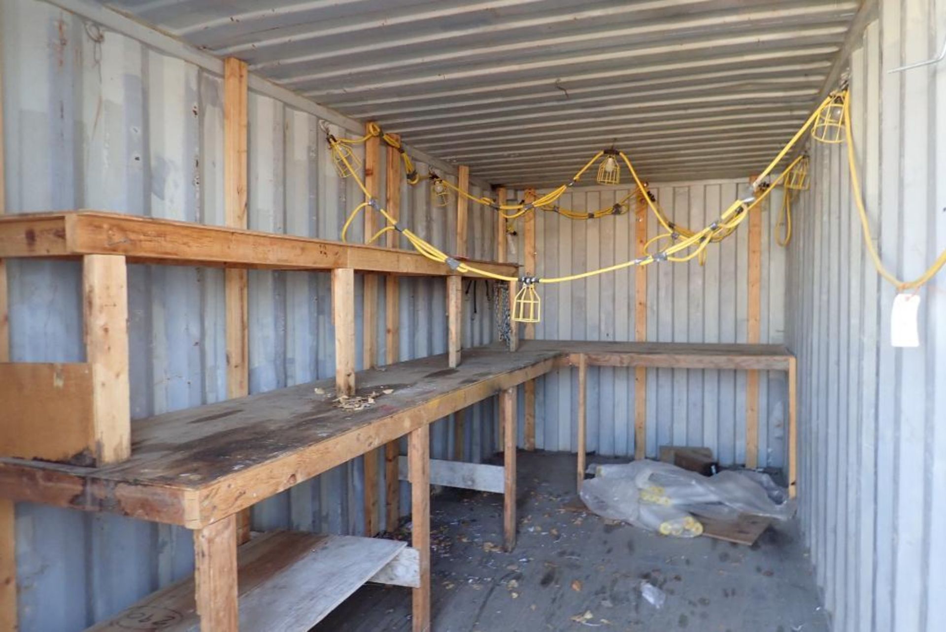 20' Sea Container w/Work Bench and Construction Lighting. - Image 2 of 2