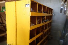Lot of (2) Wooden Storage Units w/Contents.