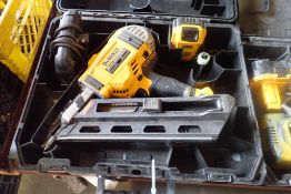 DeWalt 20v Max Cordless Nail Gun w/Charger and Battery.